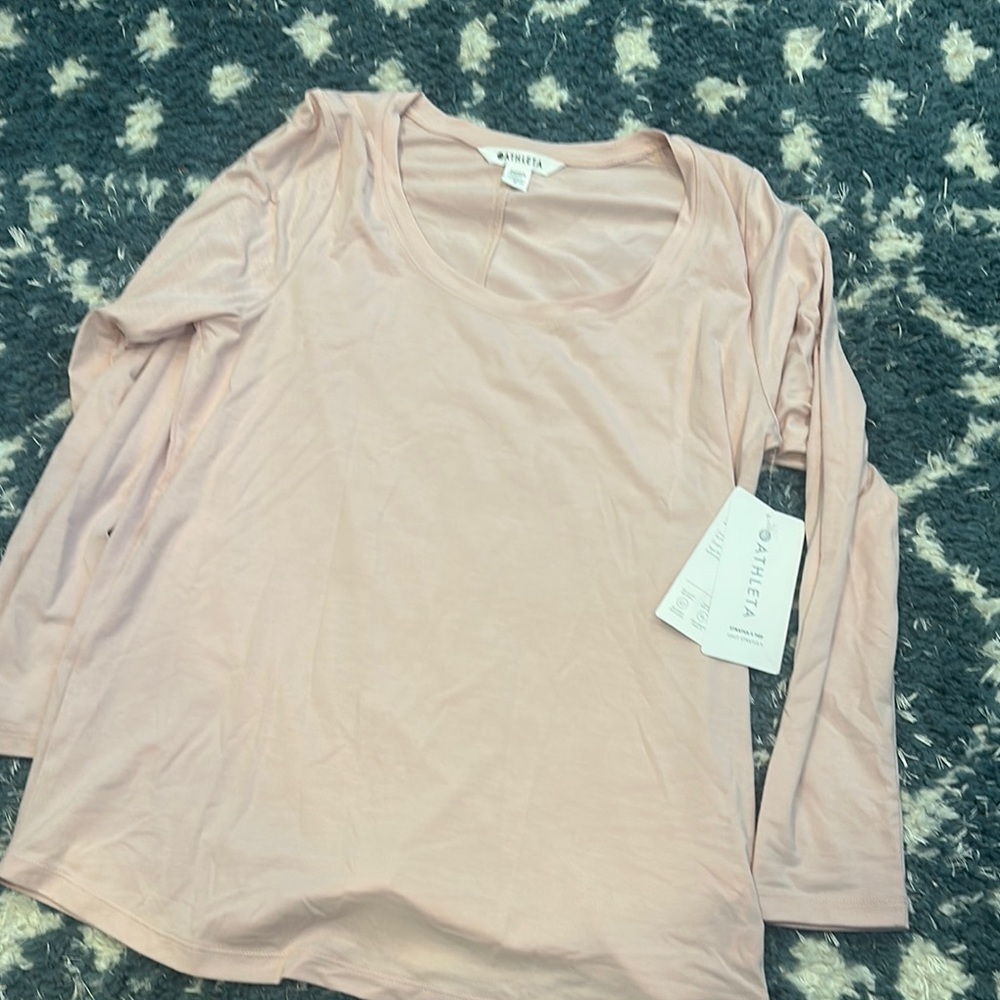 Athleta Pink Relaxed Long Sleeve top